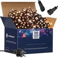 Гирлянда уличная (наружная) Springos 24 м 300 LED + Flash CL0328 Warm White
