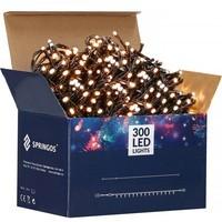 Гирлянда уличная (наружная) Springos 24 м 300 LED + Flash CL0328 Warm White