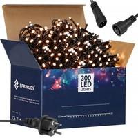 Гирлянда уличная (наружная) Springos 24 м 300 LED + Flash CL0328 Warm White
