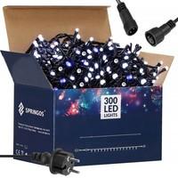 Гирлянда уличная (наружная) Springos 24 м 300 LED + Flash CL0329 Cold White