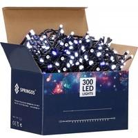 Гирлянда уличная (наружная) Springos 24 м 300 LED + Flash CL0329 Cold White