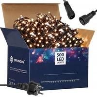 Гирлянда уличная (наружная) Springos 40 м 500 LED + Flash CL0528 Warm White