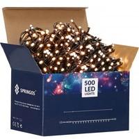 Гирлянда уличная (наружная) Springos 40 м 500 LED + Flash CL0528 Warm White