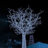 Гирлянда уличная (наружная) Springos 60 м 1000 LED CL1004 Cold White