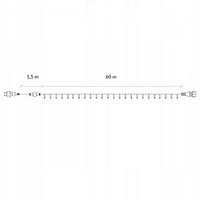 Гирлянда уличная (наружная) Springos 60 м 1000 LED CL1005 Mix