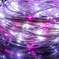 Гирлянда на батарейках Springos 9.9 м 100 LED CL0025 Cold White/Pink