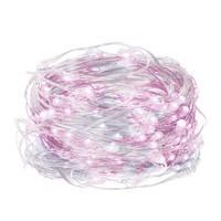 Гирлянда на батарейках Springos 9.9 м 100 LED CL0025 Cold White/Pink
