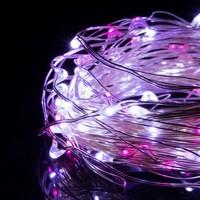 Гирлянда на батарейках Springos 9.9 м 100 LED CL0025 Cold White/Pink