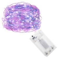 Гирлянда на батарейках Springos 9.9 м 100 LED CL0023 Pink/Blue