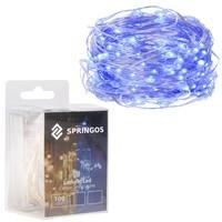 Гирлянда на батарейках Springos 9.9 м 100 LED CL0020 Blue