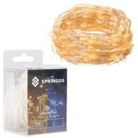 Гирлянда на батарейках Springos 9.9 м 100 LED CL0018 Warm White