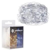 Гирлянда на батарейках Springos 9.9 м 100 LED CL0019 Cold White