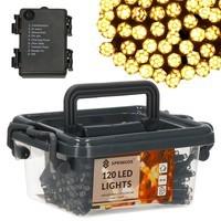 Гирлянда на батарейках Springos 9 м 120 LED CL0174 Warm White