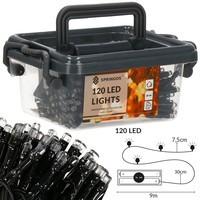 Гирлянда на батарейках Springos 9 м 120 LED CL0174 Warm White