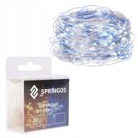 Гирлянда на батарейках Springos 1.9 м 20 LED CL0010 Cold White/Blue
