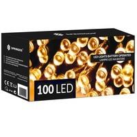 Гирлянда на батарейках Springos 10 м 100 LED CL4030 Warm White