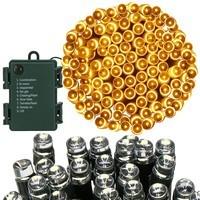 Гирлянда на батарейках Springos 10 м 100 LED CL4030 Warm White