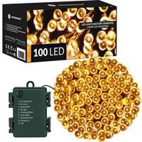 Гирлянда на батарейках Springos 10 м 100 LED CL4030 Warm White