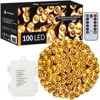 Гирлянда на батарейках Springos 10 м 100 LED Pilot CL4034 Warm White