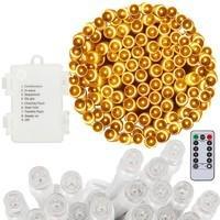 Гирлянда на батарейках Springos 10 м 100 LED Pilot CL4034 Warm White