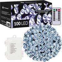 Гирлянда на батарейках Springos 10 м 100 LED Pilot CL4035 Cold White