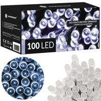 Гирлянда на батарейках Springos 10 м 100 LED Pilot CL4035 Cold White