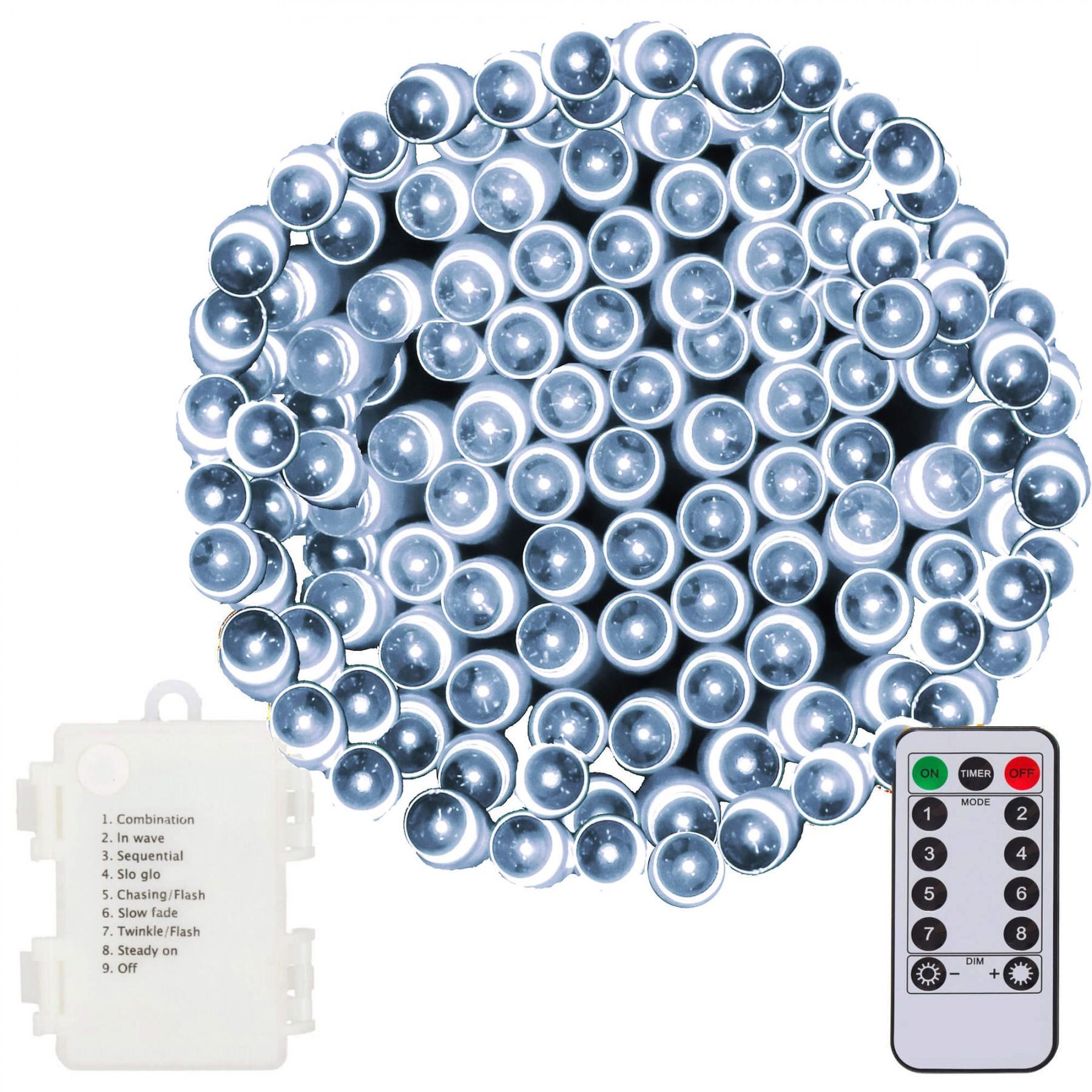 Гирлянда на батарейках Springos 10 м 100 LED Pilot CL4035 Cold White