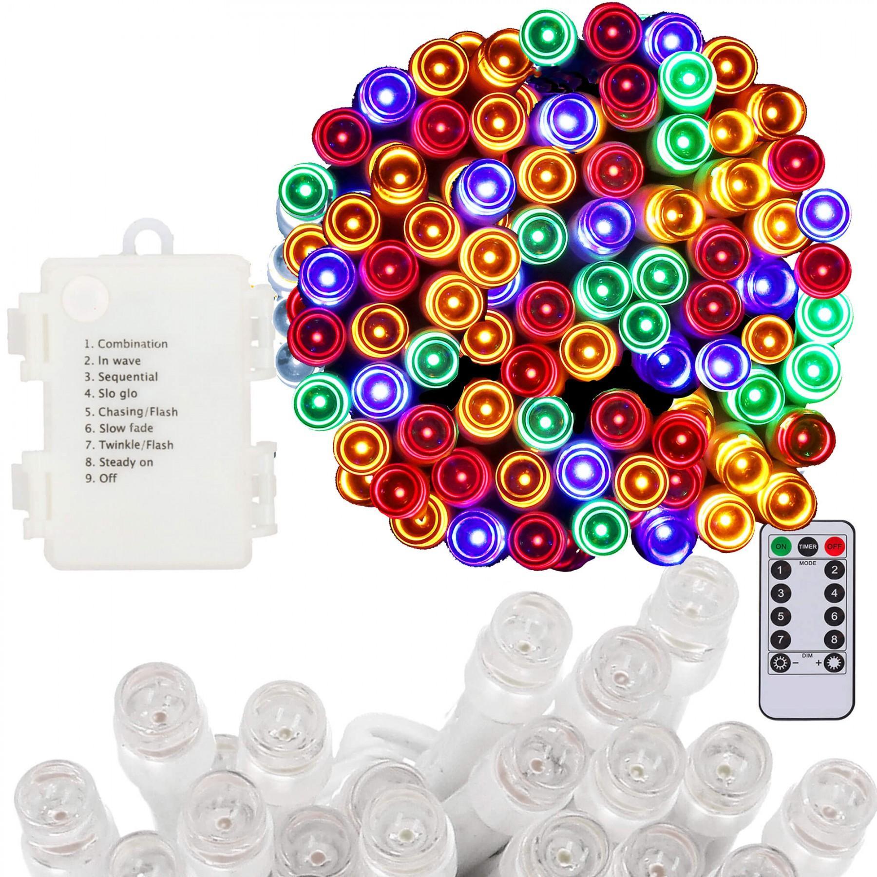 Гирлянда на батарейках Springos 10 м 100 LED Pilot CL4036 Mix