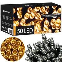 Гирлянда на батарейках Springos 5 м 50 LED CL4027 Warm White