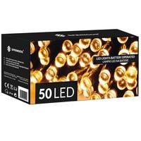 Гирлянда на батарейках Springos 5 м 50 LED CL4027 Warm White