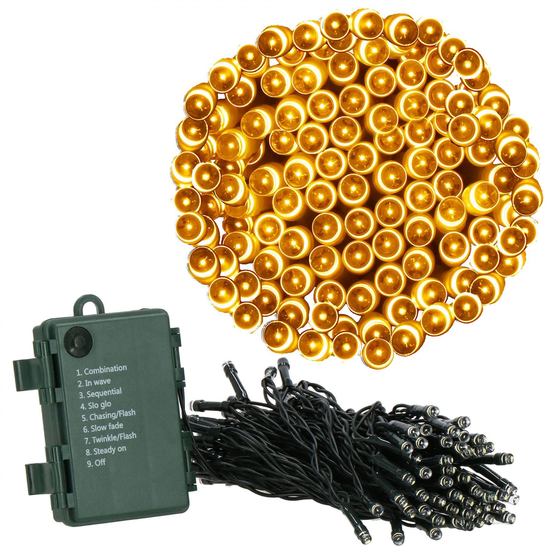 Гирлянда на батарейках Springos 5 м 50 LED CL4027 Warm White