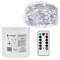 Гирлянда на батарейках Springos 9.9 м 100 LED Pilot CL0102 Cold White