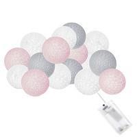 Гирлянда на батарейках Springos Cotton Balls 2 м 10 LED CL0035 Warm White