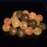 Гирлянда на батарейках Springos Cotton Balls 4 м 20 LED CL0048 Warm White