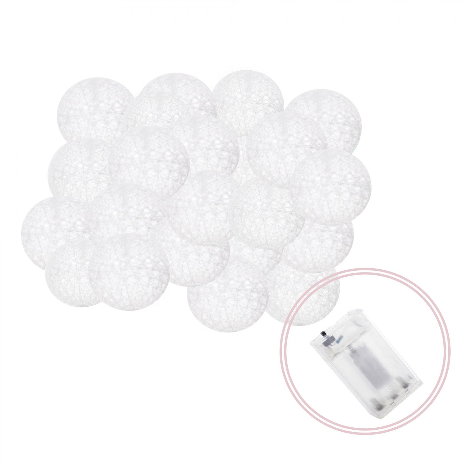Гирлянда на батарейках Springos Cotton Balls 6 м 30 LED CL0049 Warm White