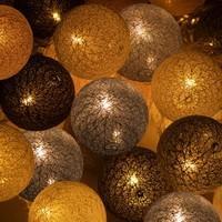 Гирлянда на батарейках Springos Cotton Balls 6 м 30 LED CL0125 Warm White