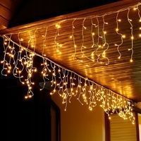 Гирлянда бахрома уличная (наружная) Springos 12 м 300 LED CL301 Warm White
