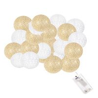 Гирлянда на батарейках Springos Cotton Balls 2 м 10 LED CL0030 Warm White