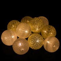 Гирлянда на батарейках Springos Cotton Balls 2 м 10 LED CL0030 Warm White