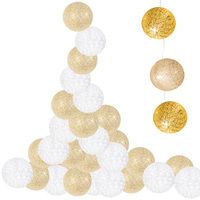 Гирлянда на батарейках Springos Cotton Balls 2 м 10 LED CL0030 Warm White