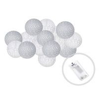 Гирлянда на батарейках Springos Cotton Balls 2 м 10 LED CL0031 Warm White
