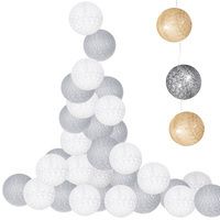 Гирлянда на батарейках Springos Cotton Balls 2 м 10 LED CL0031 Warm White