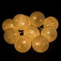 Гирлянда на батарейках Springos Cotton Balls 2 м 10 LED CL0032 Warm White