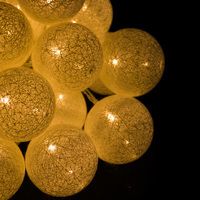 Гирлянда на батарейках Springos Cotton Balls 2 м 10 LED CL0032 Warm White