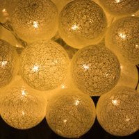 Гирлянда на батарейках Springos Cotton Balls 2 м 10 LED CL0032 Warm White