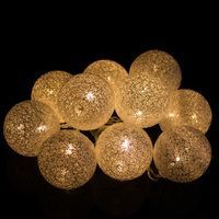 Гирлянда на батарейках Springos Cotton Balls 2 м 10 LED CL0033 Warm White