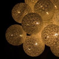 Гирлянда на батарейках Springos Cotton Balls 2 м 10 LED CL0033 Warm White