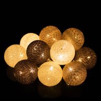 Гирлянда на батарейках Springos Cotton Balls 2 м 10 LED CL0034 Warm White