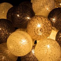 Гирлянда на батарейках Springos Cotton Balls 2 м 10 LED CL0034 Warm White