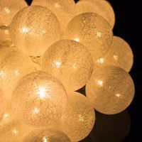 Гирлянда на батарейках Springos Cotton Balls 4 м 20 LED CL0036 Warm White